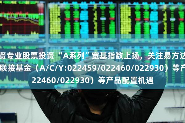 配资专业股票投资 “A系列”宽基指数上扬，关注易方达中证A500ETF联接基金（A/C/Y:022459/022460/022930）等产品配置机遇
