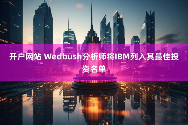 开户网站 Wedbush分析师将IBM列入其最佳投资名单